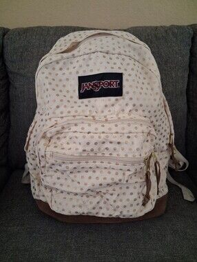 gold polka dot jansport backpack Jansport | Bags | Jansport Fifth Ave Sloppy Poppy Gold Fanny Pack
